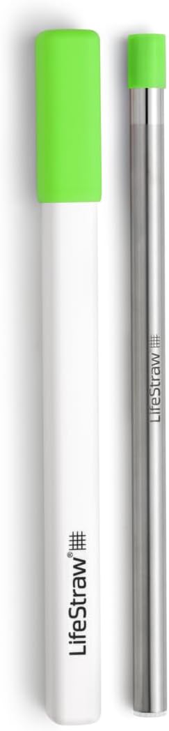 LifeStraw Sip – Reusable Stainless Steel Water Filter Drinking Straw