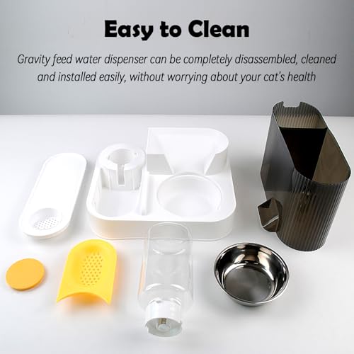 2 in 1 Automatic Cat Feeder and Water Dispenser Combo