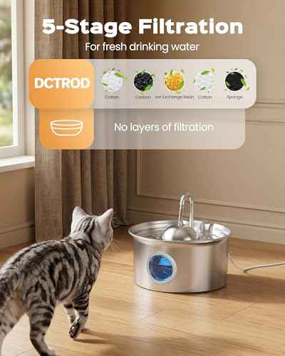 Cat Water Fountain Stainless Steel