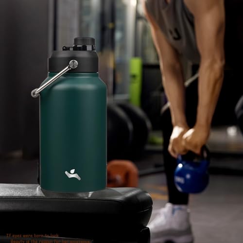87 oz Insulated Stainless Steel Water Bottle Jug with Handle