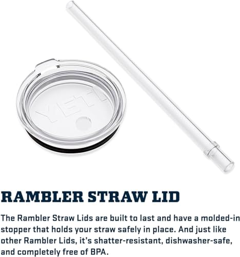 Rambler 25 oz Tumbler with Handle and Straw Lid