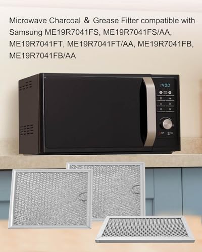 Microwave Charcoal & Grease Filter Fit for Samsung ME19R7041FS ME19R7041FT