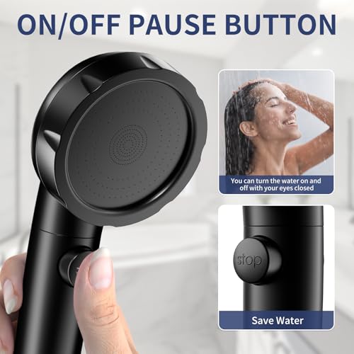On Off Pause Camper Shower Head with Filter for RV