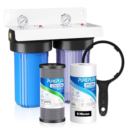 5 Micron 2 Stage Whole House Water Filter System for Municipal Water