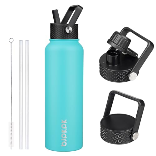 40oz Insulated Water Bottle with Straw Lid