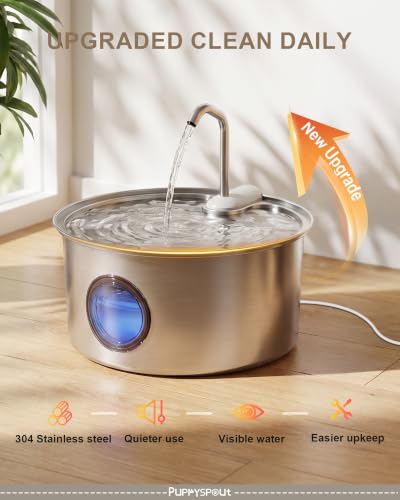 Cat Water Fountain Stainless Steel
