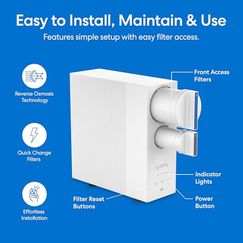 SIMPL Reverse Osmosis Tankless Water Filter System for Clean Drinking Water