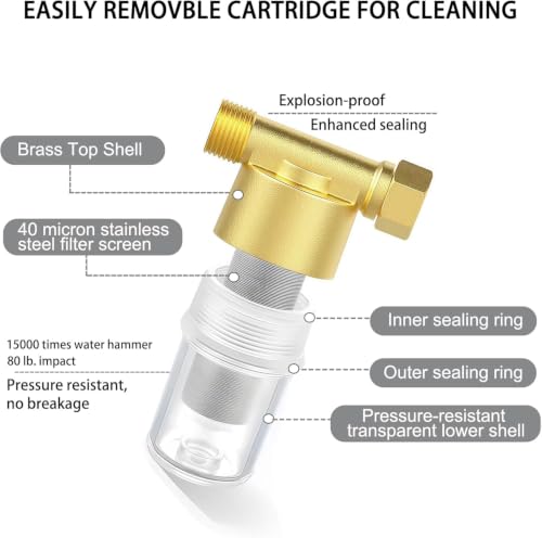 Reusable Brass Sediment Filter