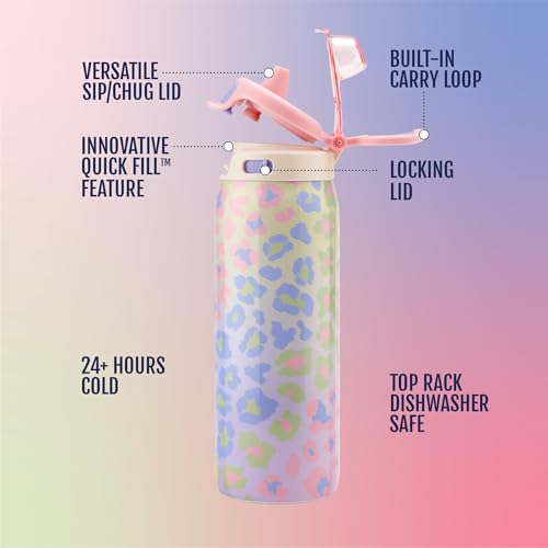 Kids Pop & Fill 18oz Stainless Water Bottle