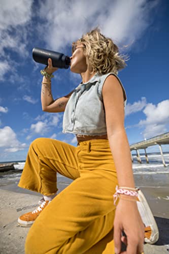 Go Series Insulated Stainless Steel Water Filter Bottle for Travel and Everyday Use Removes Bacteria