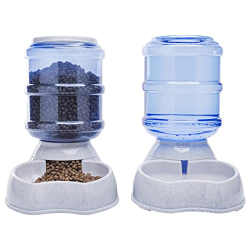 Pet Feeder and Water Food Dispenser Automatic Water Bowl for Dogs Cats