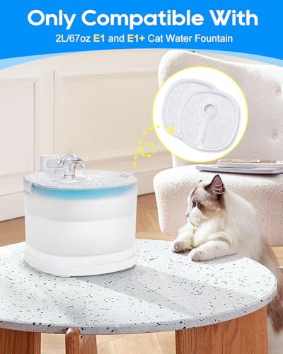12 PACK Filters for Dog Water Fountain Fit for D1 (12 Count)