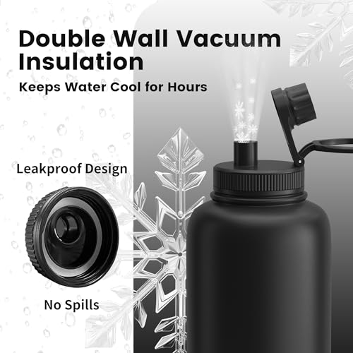 32oz Dog Water Bottle with Bowls
