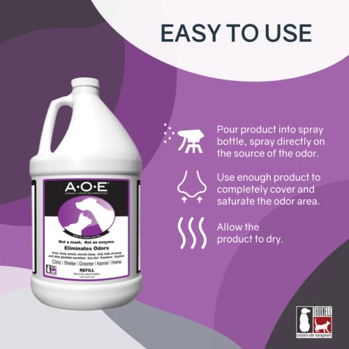 Animal Odor Eliminator Refill ⧿ Ready to Use Pet Odor Eliminator for Strong Odor ⧿ Secretions (128 Fl Oz)