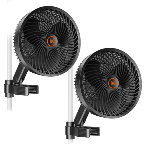 2 Pack Grow Tent Clip Fan 6" (2 Count)