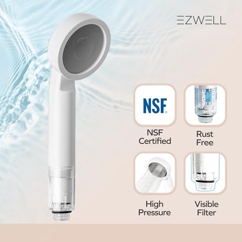 Visible Filtered Shower Head LITE Sediment Filter with High Pressure NSF Certified Korea