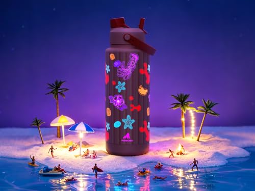 40 oz Insulated Water Bottle with 2