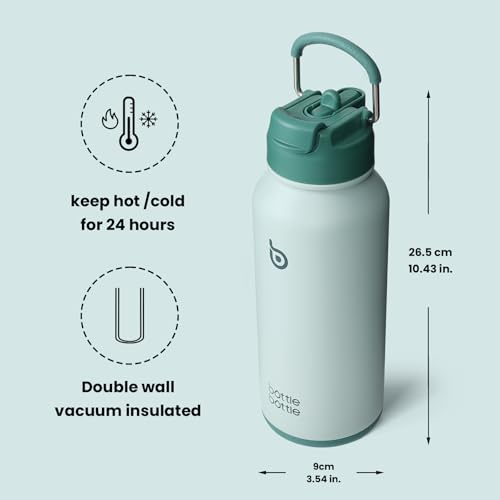 32oz Insulated Water Bottle with Pill Box