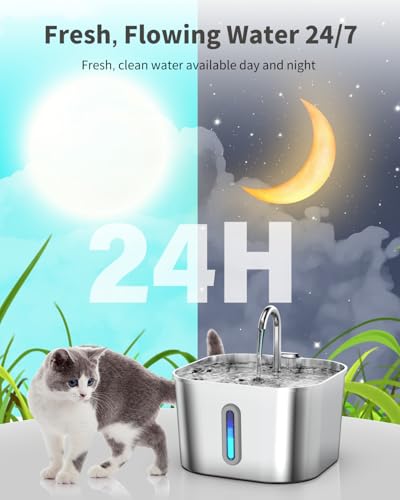 Cat Water Fountain Stainless Steel