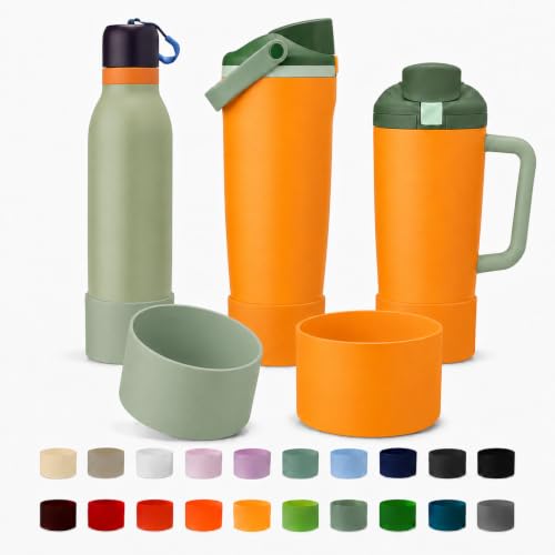2PCS Silicone Boot for Owala Water Bottle 30oz & 40oz FreeSip Sway & Tumblers (2 Count)
