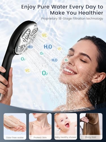 Filtered Shower Head with Handheld