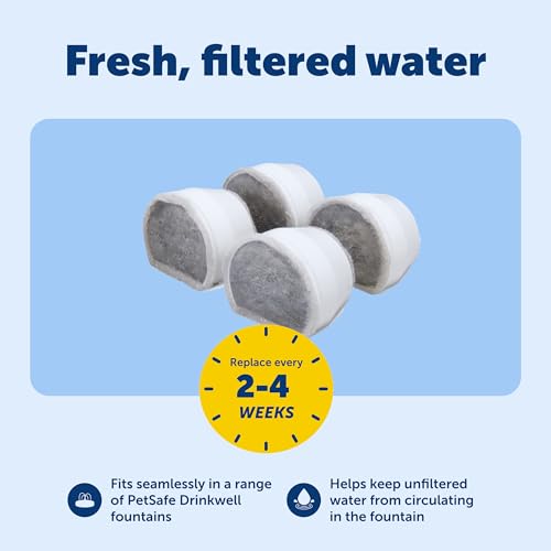 Drinkwell Pet Fountain Replacement Carbon Filters (4 Count)
