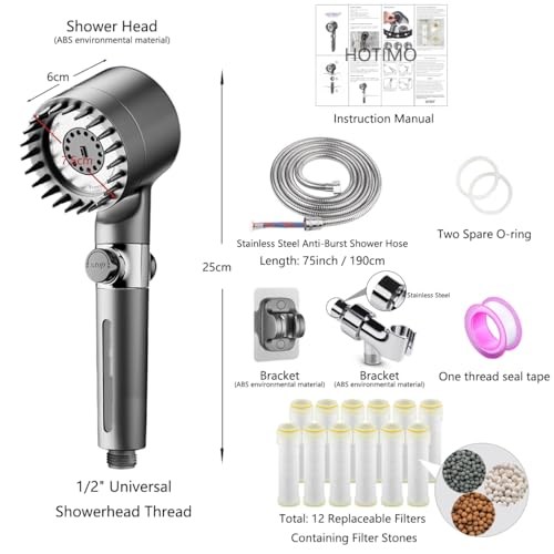 Filtered Shower Head with Handheld (12 Count)