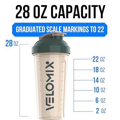 2 Pack 28oz Protein Shaker Bottle for Protein Mixes (2 Count)