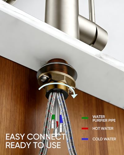 Kitchen Faucet with Water Filter Spout