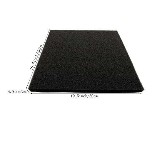 Aquarium Filter Sponge Bio and Mechanical Pad 19.5" x 19.5" x 0.78"