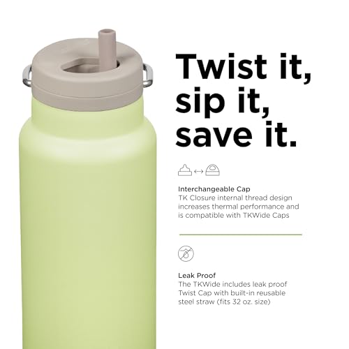 32oz TKWide Insulated Water Bottle with Twist Cap