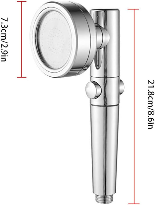 Filtered Shower Head with Handheld,High Pressure 5 Spray Mode Showerhead Built in Power Wash with Hose and 15 Stage Hard Water Shower Filter for Remove Chlorine and Harmful Substances,B