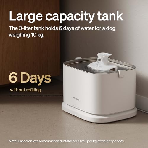 Quiet Dog Water Fountain Stainless Steel Tray