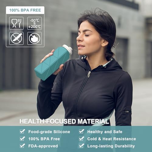 Collapsible Water Bottles 2 Pack (2 Count)