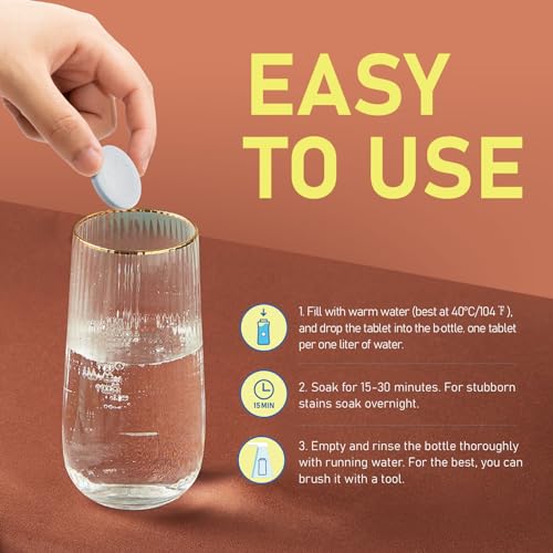 Water Bottle Cleaning Tablets (18 Count)