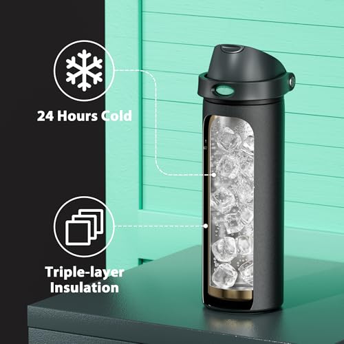24 oz Insulated Water Bottle for Sports