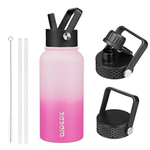 27oz Insulated Water Bottle with Straw Lid