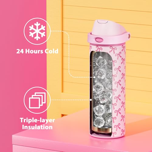 24 oz Insulated Water Bottle for Women