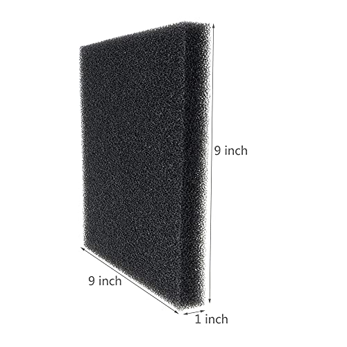 8 Pieces Aquarium Filter Foam Sponges Pad 9x9x1 Inch (4 Count)