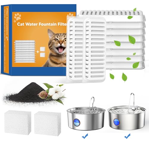 Dog Water Fountain Filters 10pcs for 108oz (10 Count)