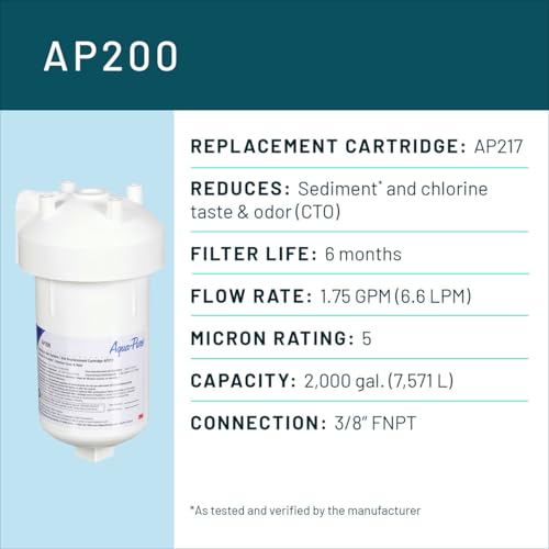 3M Aqua Pure Under Sink Water Filter System AP200