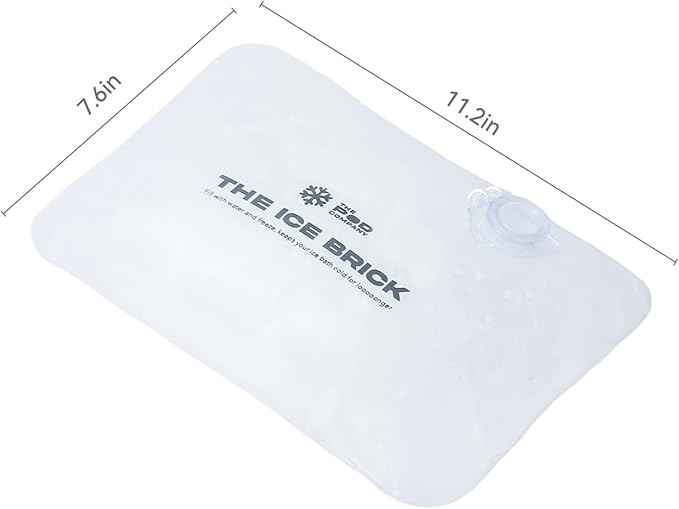 3-Pack Ice Brick, Reusable 3 lb Ice Blocks for Cold Plunge, Long-Lasting Cooling for Colder Water Longer, Durable Refillable Ice Bricks, Fill to 90% Max, The Pod Company