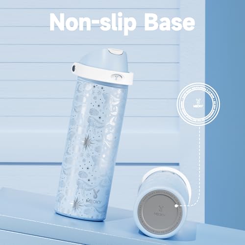 24 oz Insulated Water Bottle with Straw