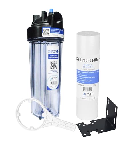 Sediment Water Filtration System with Clear 2.5X 10" Housing 3