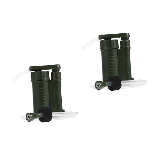 Abaodam 2pcs Portable Water Purifier Lightweight Outdoor Water Filter for Camping Hiking and Emergency Preparedness for and Backpacking and Easy to Use