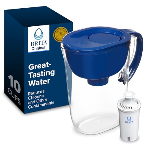 Large Water Filter Pitcher for Tap and Drinking Water with SmartLight Change Indicator