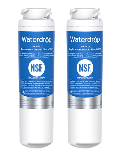 MSWF NSF 42&372 Certified Refrigerator Water Filter (2 Count)