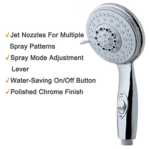 Handheld Shower Head with On