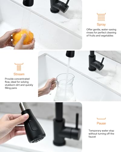 Kitchen Faucet with Pull Down sparyer