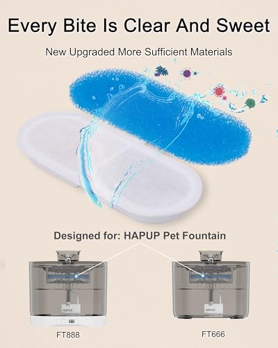 Cat Fountain Filter Replacement for Battery Operated Fountains